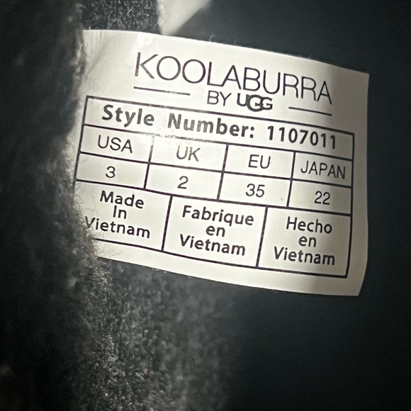 Koolaburra by UGG Koola Star Mini Black Boot Girls Sz 3 - Picture 4 of 13